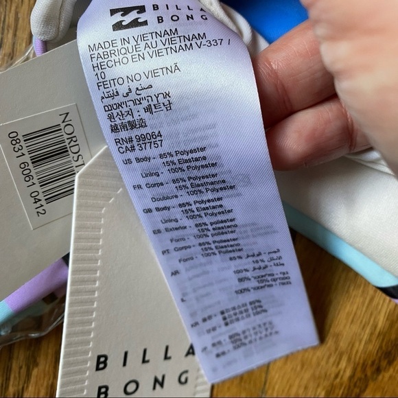 NWT Billabong Break A Dawn Tube Bikini Top Sz M - Picture 6 of 11